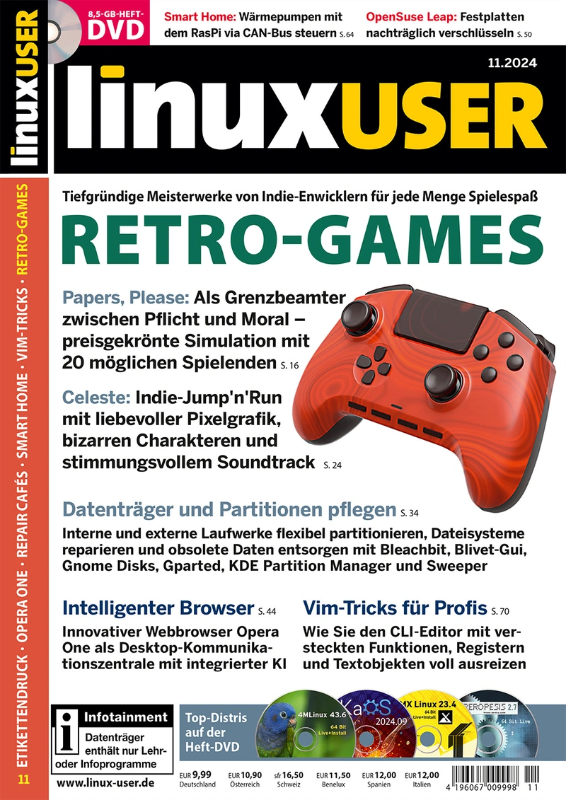 LinuxUser inkl. DVD Magazin Studentenabo