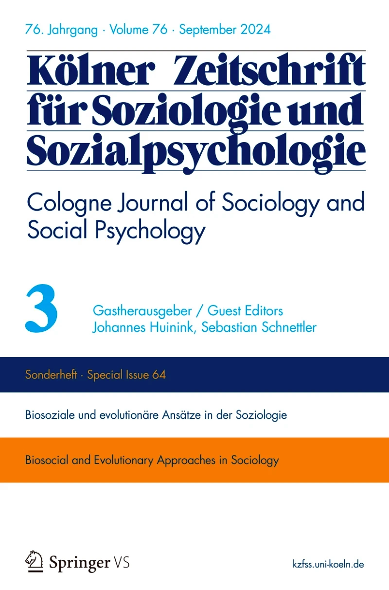 Kölner Zeitschrift für Soziologie und Sozialpsychologie KZfSS Studentenabo