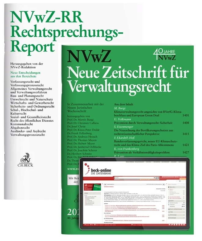 NVwZ - Neue Zeitschrift für Verwaltungsrecht mit NVwZ-RR Abonnement